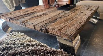 Opium salontafel 1.50 x 1.50 hardhout beschikbaar voor biedingen