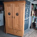 Antieke grenen spekkast - 114x48x181 cm, Ophalen