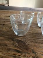 Vintage Glazen Kopjes - Set van 4, Glas of Glazen, Gebruikt, Ophalen of Verzenden, Glas