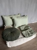 Kussens / sierkussens groen, Huis en Inrichting, Ophalen of Verzenden, Zo goed als nieuw, Groen, Rechthoekig