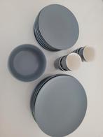 Ikea servies ontbijtborden dinerborden grijs, Ophalen of Verzenden, Zo goed als nieuw, Bord(en), Overige stijlen