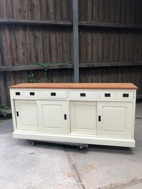Landelijke buffetkast / dressoir – 200x50x90 cm, Huis en Inrichting, Kasten | Dressoirs, Zo goed als nieuw, 150 tot 200 cm, 50 tot 75 cm