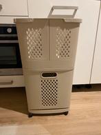 Kwantum Stijlvolle 3-delige Beige Wasmand op Wieltjes, Ophalen, Zo goed als nieuw, Beige