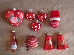 Kerst, rode serie, diverse dingen, 9 st., Verzenden
