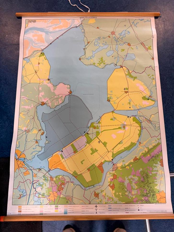 Oude schoolplaten topografie, Antiek en Kunst, Antiek | Schoolplaten, Aardrijkskunde, Ophalen