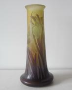 Antieke cameo glazen art nouveau iris vaas Emile Gallé, Antiek en Kunst, Antiek | Glas en Kristal, Verzenden