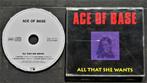 CD Maxi-Single - Ace Of Base - All That She Wants - 90s Pop, Maxi-single, Ophalen of Verzenden, Zo goed als nieuw, 1 single