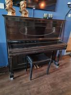Piano op wieltjes met krukje H.Matz & Co Berlijn, Muziek en Instrumenten, Piano's, Ophalen, Gebruikt, Bruin