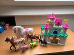 Barbie kasteel + paarden, Gebruikt, Ophalen, Barbie