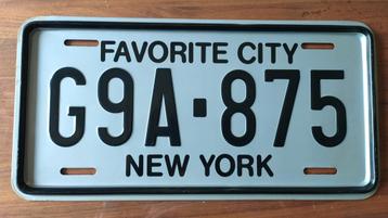 Kentekenplaat New York - Decoratief Metaal beschikbaar voor biedingen