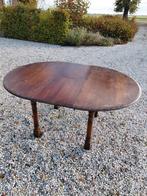 Uitschuifbare houten Tafel - 120cm rond, 160cm lang, Ophalen