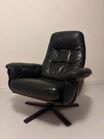 G Mobil Göte Möbler leren draaistoel, Huis en Inrichting, Fauteuils, Ophalen, Gebruikt, Leer, 75 tot 100 cm