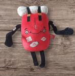 Grappige knuffel rode rugzak met oogjes armen en benen 1612, Kinderen en Baby's, Speelgoed | Knuffels en Pluche, -, -, Overige typen