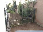 Twee delig hek werk draaibaarlen, Tuin en Terras, Tuinhekken en Hekwerk, Ophalen of Verzenden, Gebruikt, IJzer