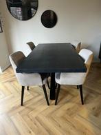 Mooie eethoek, Huis en Inrichting, Complete eetkamers, Ophalen, Zo goed als nieuw, Hotel chique, 4 tot 6 stoelen