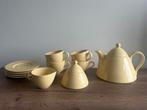 Pagnossin gele theeset, Huis en Inrichting, Keuken | Servies, Ophalen of Verzenden, Zo goed als nieuw, Kom(men), Overige stijlen