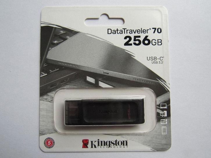 Kingston USB C 3.1 stick 256GB nieuw, Computers en Software, USB Sticks, Nieuw, 256 GB, Ophalen of Verzenden