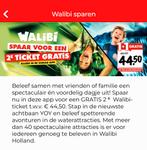 KORTINGSCODE WALIBI 1+1 gratis