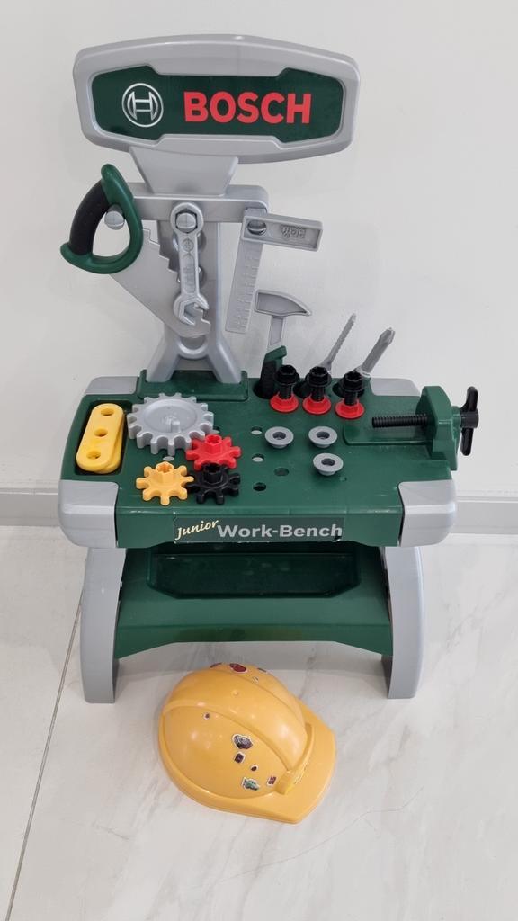 Bosch Junior werkbank / gereedschaptafel, Kinderen en Baby's, Speelgoed | Speeltafels, Gebruikt, Ophalen