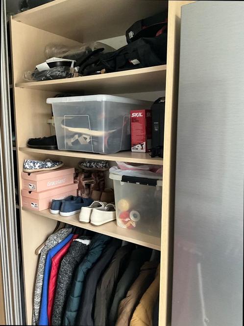 BIEDEN:Complete inbouwkast 3x schuifdeuren rail en hang/legp, Huis en Inrichting, Kasten | Kledingkasten, Zo goed als nieuw, 200 cm of meer