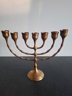 Vintage Menora / Kandelaar, Ophalen of Verzenden, Koper of Brons