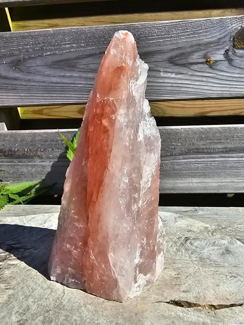 Gaaf groot hematoïde kwarts sculptuur 1197 gram, Verzamelen, Mineralen en Fossielen, Mineraal, Ophalen of Verzenden