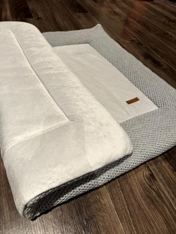Zacht boxkleed met gebreide rand – Baby’s Only (lichtgrijs) beschikbaar voor biedingen