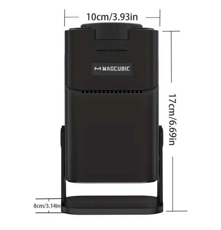 Magcubic beamer zwart met afstandsbediening Full HD, Audio, Tv en Foto, Televisies, Nieuw, LED, 100 cm of meer, Full HD (1080p)