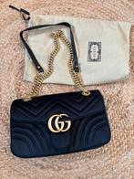 Gucci GG Marmont Fluweel Crossbody nieuw, Ophalen of Verzenden, Nieuw, Zwart, Schoudertasje