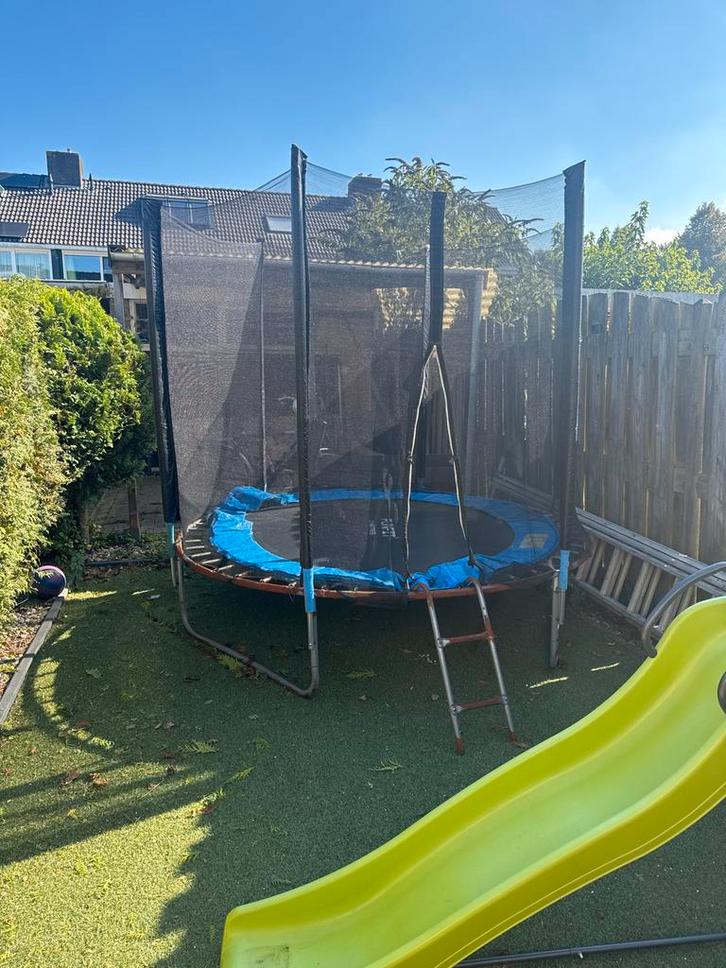 Trampoline met veiligheidsnet, Kinderen en Baby's, Speelgoed | Buiten | Trampolines, Gebruikt, Ophalen of Verzenden