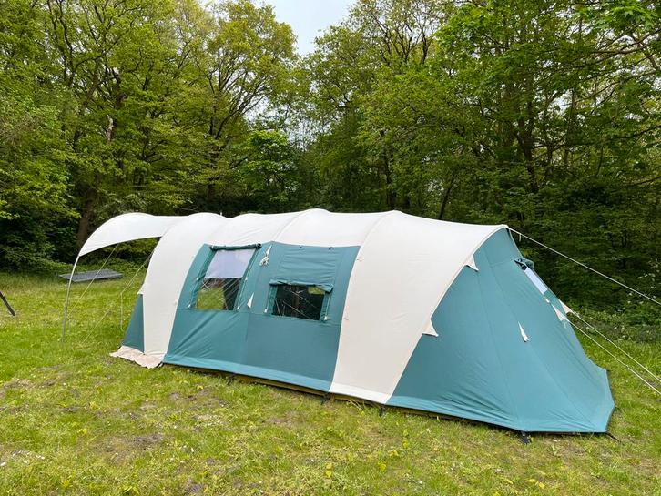 Obelink 4 persoons tunneltent met luifel, Caravans en Kamperen, Tenten, tot en met 4, Gebruikt, Ophalen