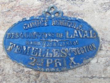 Plaquette uit Frankrijk Vee keuring Maine-Anjou (koeien) beschikbaar voor biedingen