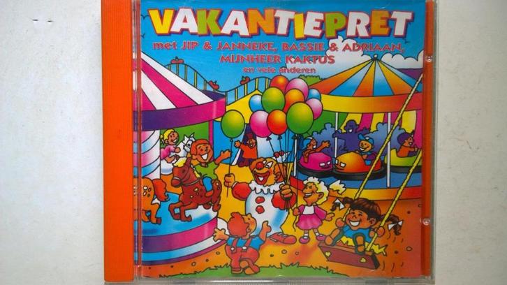 Vakantiepret (Bassie & Adriaan, Meneer Kaktus Etc), Cd's en Dvd's, Cd's | Kinderen en Jeugd, Zo goed als nieuw, Muziek, 3 tot 5 jaar