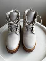 Timberland Dames Boots - Maat 38 - Lichtgrijs Leer, Kleding | Dames, Schoenen, Ophalen of Verzenden, Zo goed als nieuw, Grijs