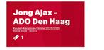 Kaartje voor Jong ajax - Ado den haag, Tickets en Kaartjes