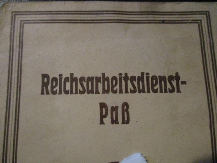 3e Rijk - Reichsarbeitsdienst RAD Ausweis, Verzamelen, Militaria | Tweede Wereldoorlog, Foto of Poster, Duitsland, Verzenden