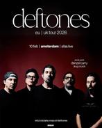 2 tickets Deftones Amsterdam Afas Live 10 februari, Twee personen