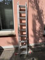 Altrex 3 traps schuifladder, Doe-het-zelf en Verbouw, Ladders en Trappen, Ophalen, Gebruikt, Ladder, Opvouwbaar of Inschuifbaar