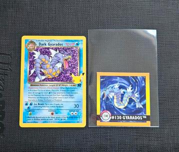 Dark Gyarados Celebrations + Gyarados Series 1 1999 Sticker  beschikbaar voor biedingen