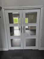 Openslaande deuren met glas., Doe-het-zelf en Verbouw, Deuren en Horren, Ophalen, 120 cm of meer, Binnendeur, 200 tot 215 cm