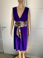 J373 Steps maat 42=L jurk jurkje paars, Kleding | Dames, Jurken, Paars, Maat 42/44 (L), Ophalen of Verzenden, Zo goed als nieuw