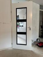 Binnendeur wit met blank glas - 208,5 x 88cm, Ophalen, Gebruikt