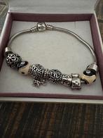 Pandora armband met bedels, Sieraden, Tassen en Uiterlijk, Armbanden, Ophalen, Zo goed als nieuw, Zilver