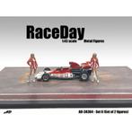 American Diorama 1:43 Race Day Metal Figure set no 6, 2 fig, Overige merken, -, Nieuw, Ophalen of Verzenden