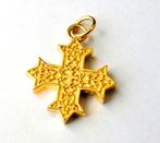 925 zilver KRUIS hanger zwaar verguld, Ophalen, Zilver, Hanger, Verguld