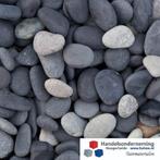 Beach pebbles zwart grind antraciet ronde siergrind tuin pad, Tuin en Terras, Overige materialen, Verzenden, Nieuw, Grind
