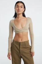 NIEUW: Beige The Line by K Hinata crop top - maat XS, Nieuw, The Line by K, Beige, Maat 34 (XS) of kleiner