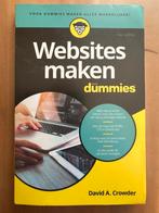 David A. Crowder -Websites maken voor Dummies. 6editie. 2018, Ophalen, Zo goed als nieuw, David A. Crowder