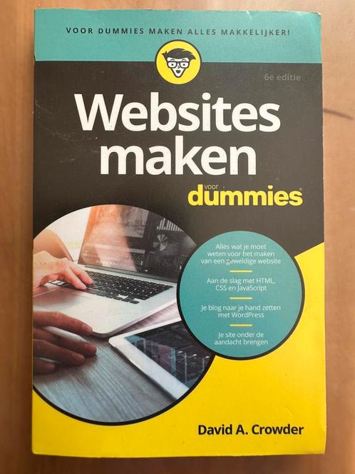 David A. Crowder -Websites maken voor Dummies. 6editie. 2018, Boeken, Informatica en Computer, Zo goed als nieuw, Ophalen
