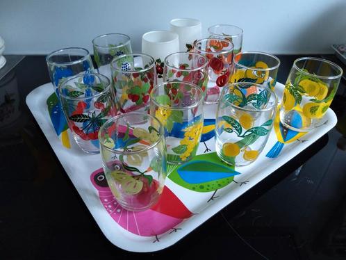 Vintage sapglaasjes jaren 60 €1,50 ps, Verzamelen, Glas en Borrelglaasjes, Zo goed als nieuw, Frisdrankglas, Ophalen of Verzenden